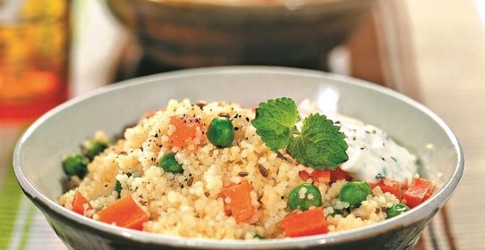 Кускус с мятным йогуртом