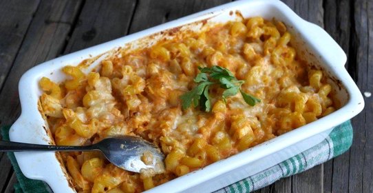 Запеченная паста с тыквой