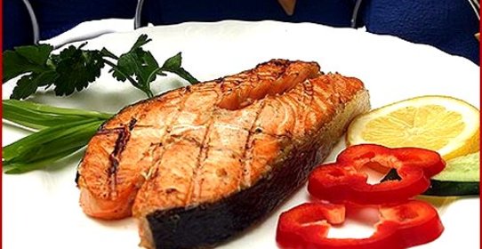 Шашлык из форели на решетке