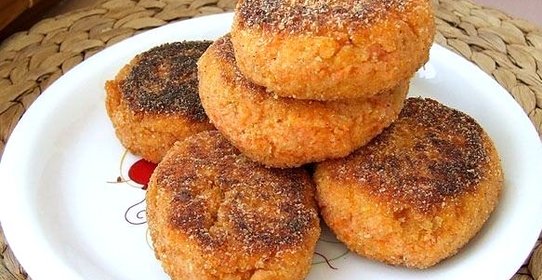 Морковные котлеты на скорую руку