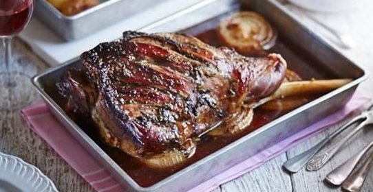 Баранина в медово-соевом соусе с картофелем