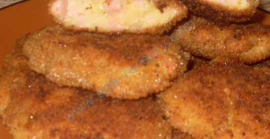 Котлеты с колбасой и сыром