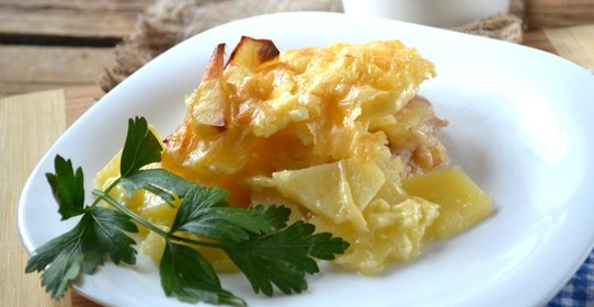 Мясо по-французски с картошкой