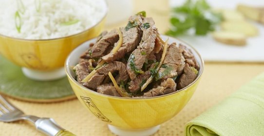 Говядина с имбирем