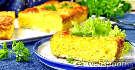 Пышный омлет в духовке