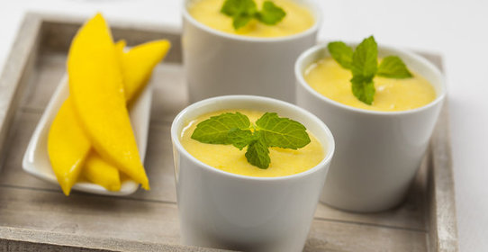 Мусс из манго и киви