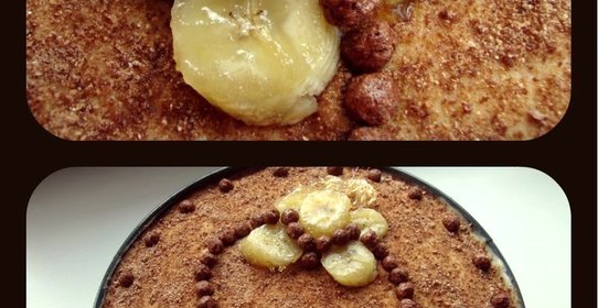 Торт с бананами и лимонно-ванильным заварным кремом