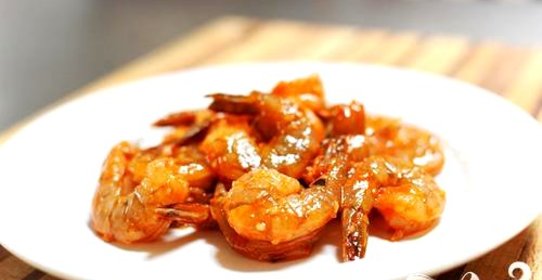 Шашлык из креветок