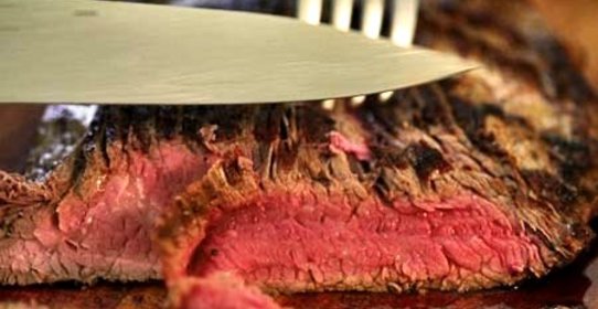 Бифштекс из говядины на сковороде