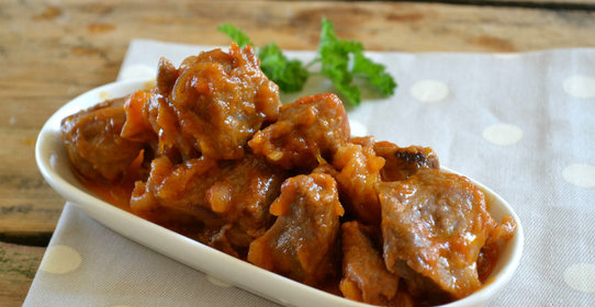 Свинина под сладким соусом