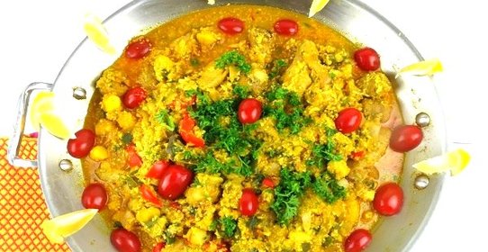 Паэлья с курицей и овощами