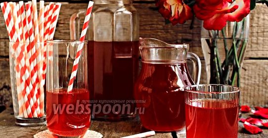 Холодный чай с ревенем и мятой