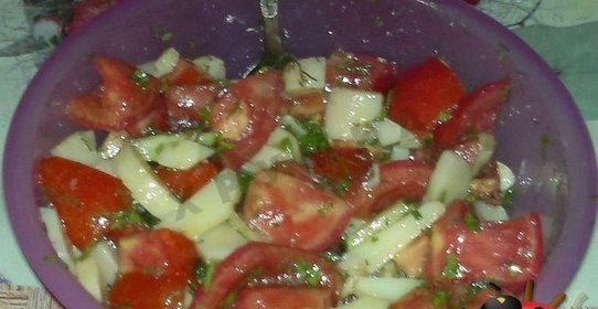 Летний салат по-деревенски