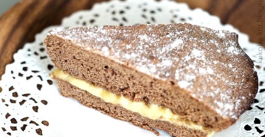 Шоколадный пирог с банановым кремом