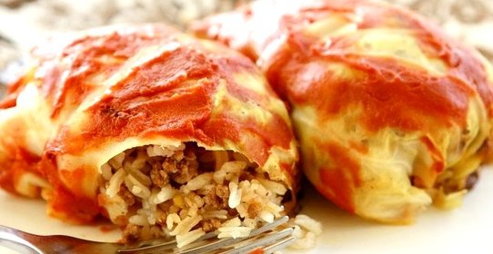 Голубцы с мясом и рисом