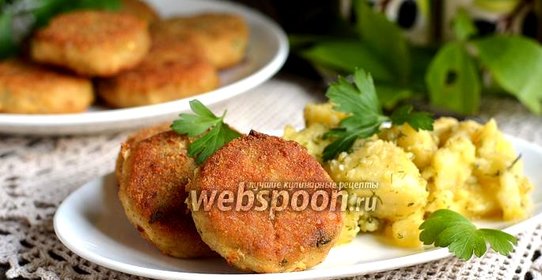 Котлеты рыбные с салом