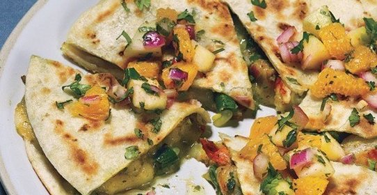 Кесадилья с креветками