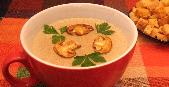 Крем-пюре из шампиньонов