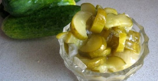 Салат из огурцов на зиму без закатки