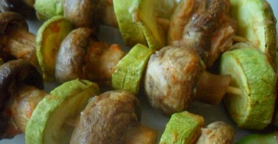 Шашлык из шампиньонов