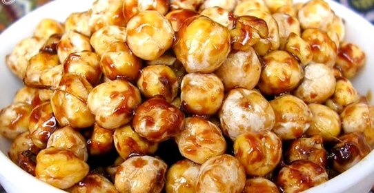 Жареный нут в соевой глазури