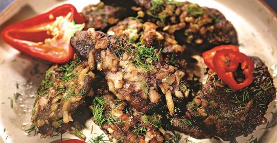 Печень телячья жареная