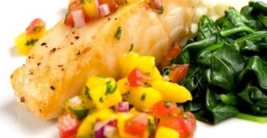 Пикша под кисло-сладким соусом