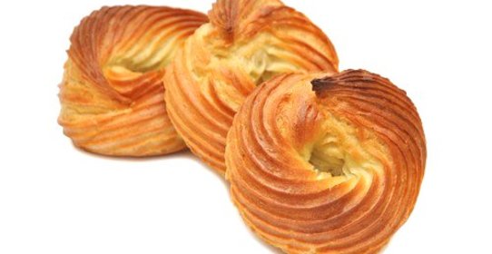 Эклеры с кремом из ветчины