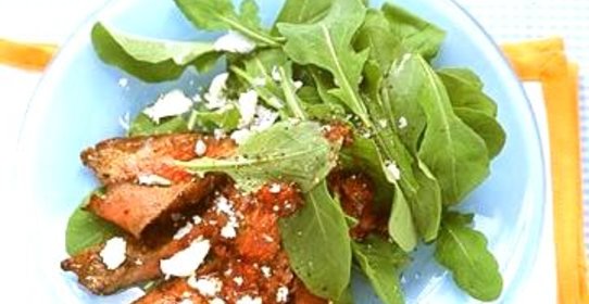 Бифштекс с аругулой