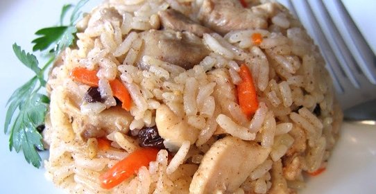 Плов узбекский с курицей