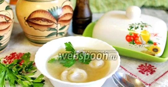 Пельмени в горшочках в микроволновке