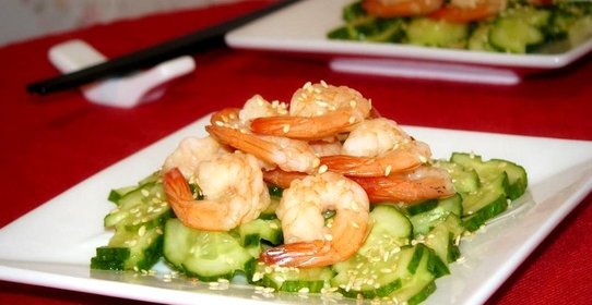 Японский салат из огурцов