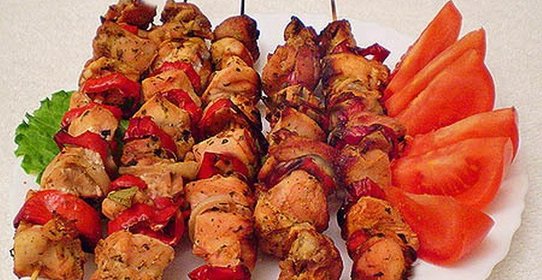Шашлык из филе курицы