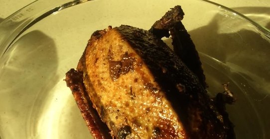 Дикая утка запеченная с яблоками в духовке