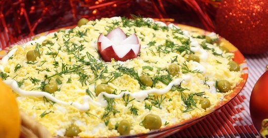 Салат «Нежный» с крабовым мясом