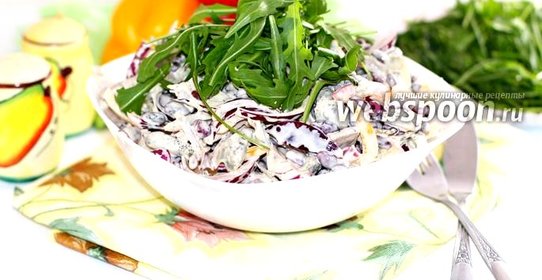 Салат с красной фасолью и говядиной