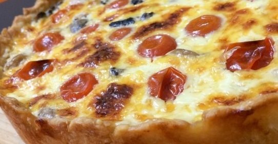 Киш-лорен с курицей и грибами