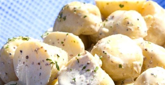 Картофельно-чесночный салат