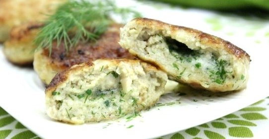 Котлеты куриные с начинкой