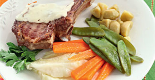 Говядина c овощами по-милански