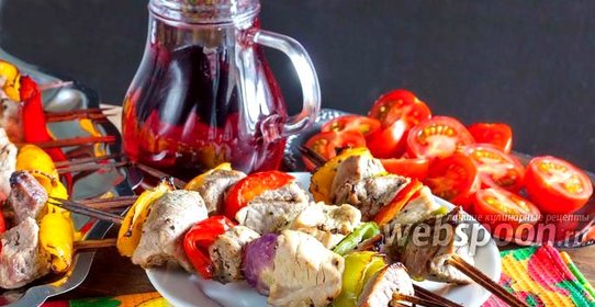 Шашлык маринованный в киви