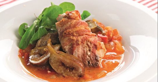 Куриное фрикассе с Пьяным инжиром