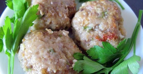 Биточки мясные в микроволновке