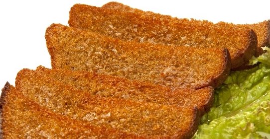 Сухари с чесноком в духовке