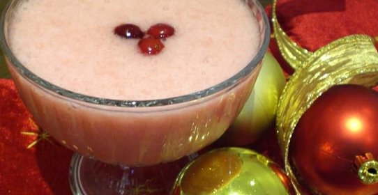 Клюквенный мусс с манкой