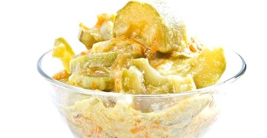 Кабачки с морковью тушеные