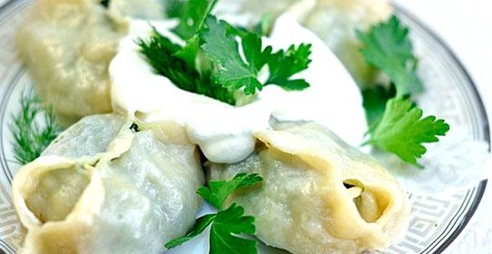 Манты со шпинатом