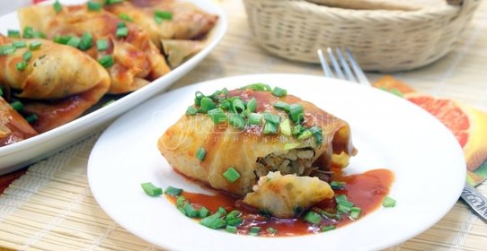 Постные голубцы