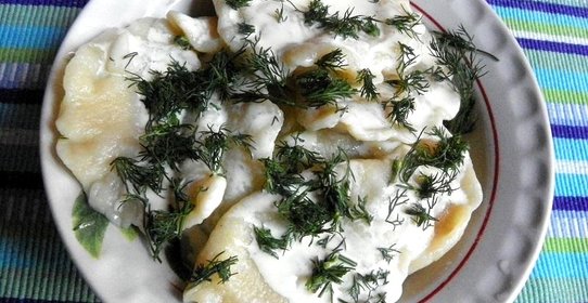 Вареники с картошкой и укропом