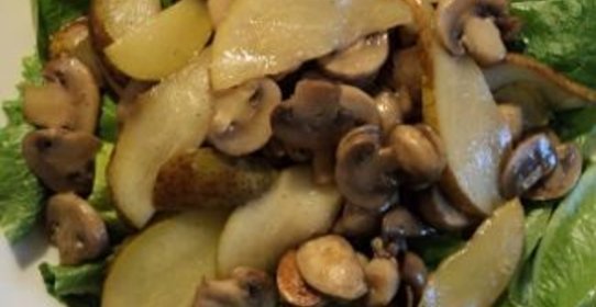 Жареные креветки с горчичными семенами, чесноком и мятой